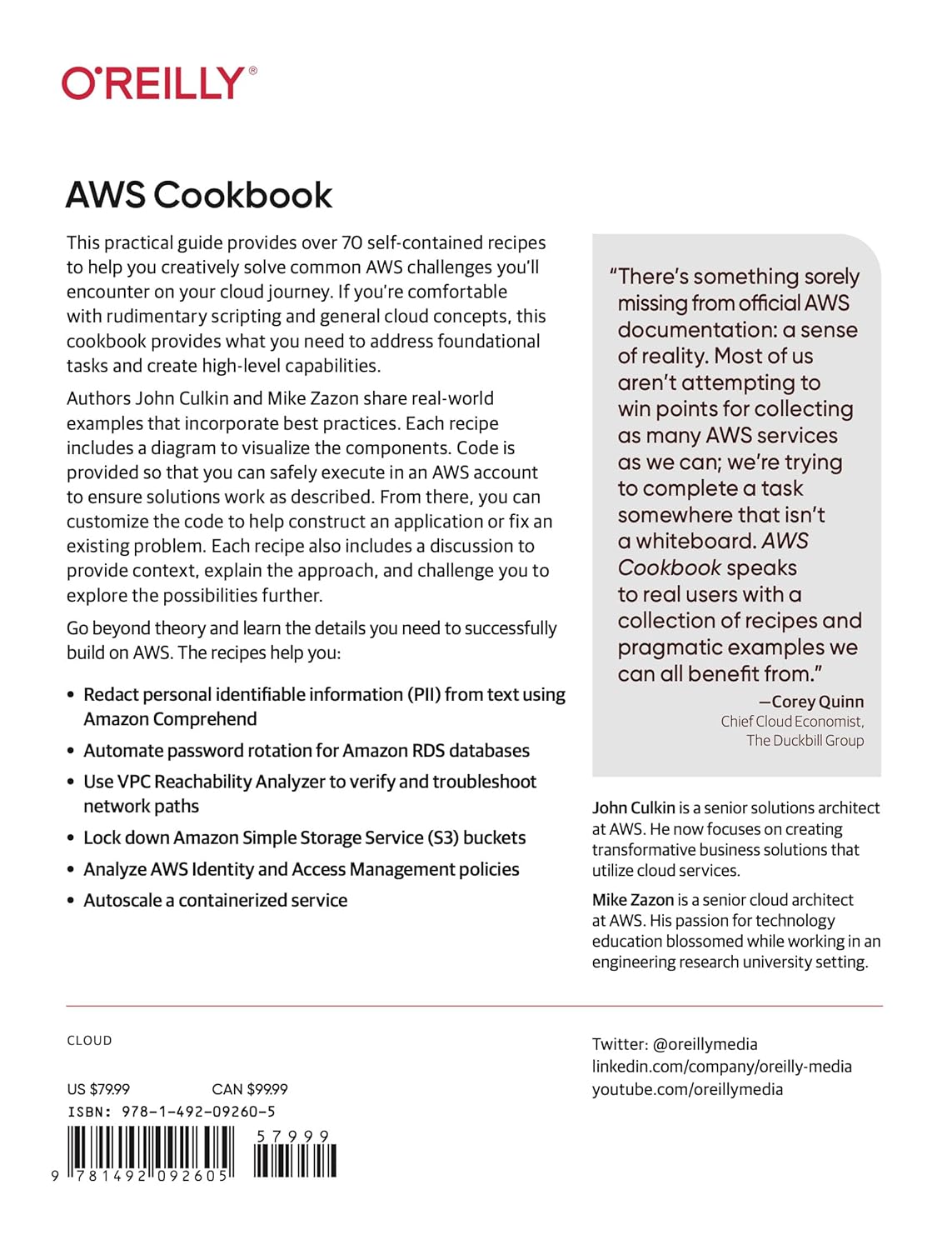 AWS Cookbook: Recipes for Success on AWS 1st Edition