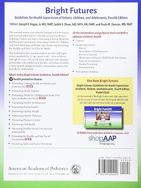 Bright Futures: Guidelines for Health Supervision of Infants, Children, and Adolescents
