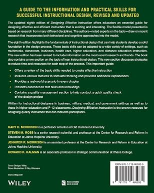 Designing Effective Instruction