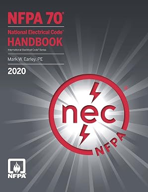 NFPA 70, National Electrical Code Handbook, 2020 Edition, with Index Tabs